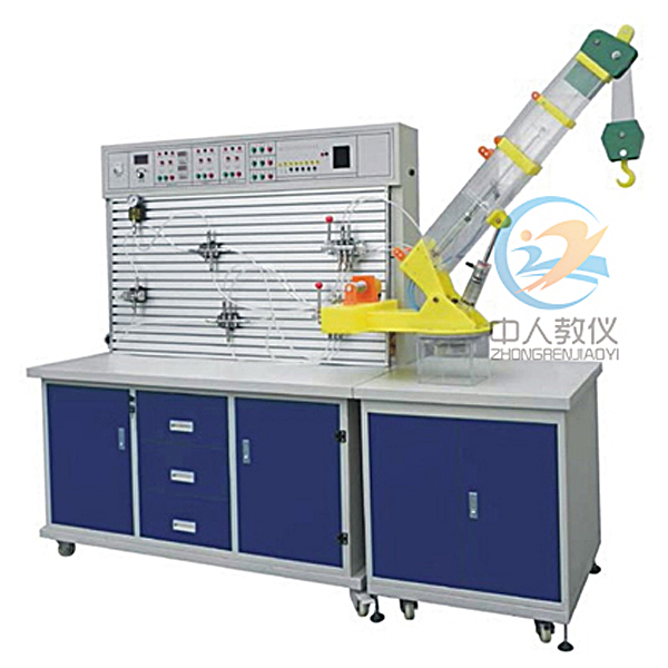 透明吊車液壓模擬實訓裝置(圖1) 透明吊車液壓模仿實驗裝置,儲物儲物儲物柜式機床電氣技能實驗臺