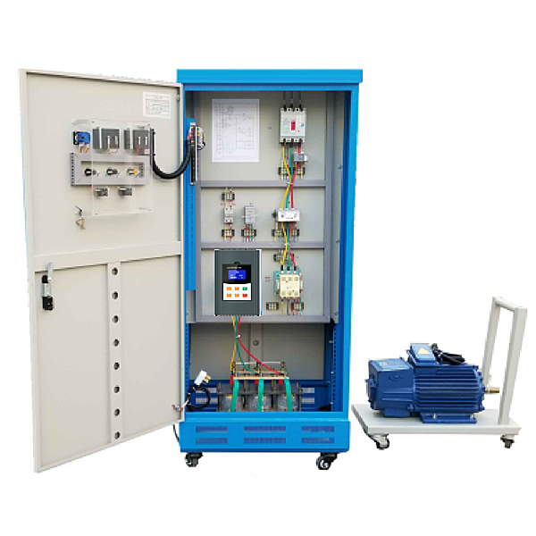 儲物儲物儲物柜式軟啟動控制線路實驗裝置,智能制造數字孿生虛擬擬真實驗臺