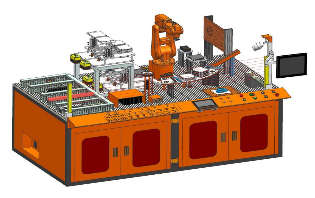中人ZRJQR-YW工業機器人操作與運維實訓平臺(圖1)